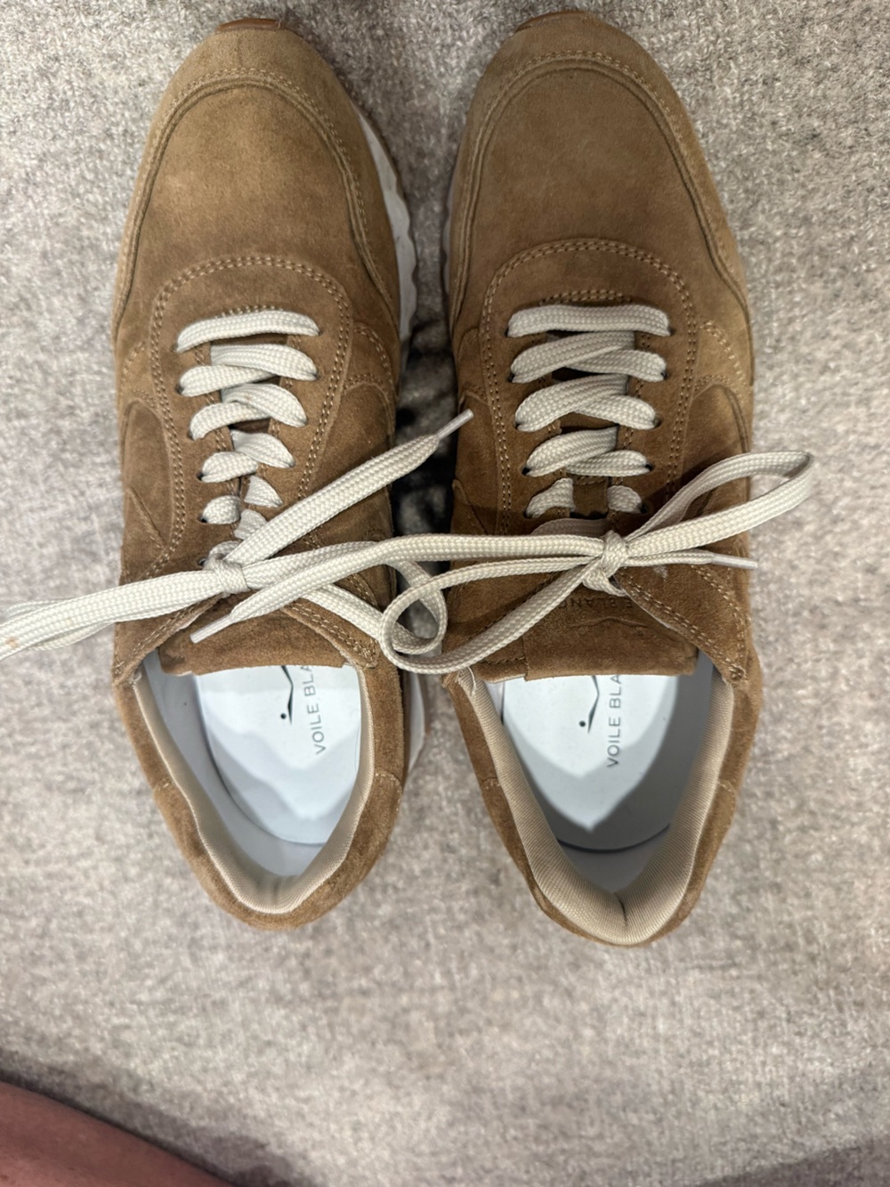 Voile Blanche Women’s Suede Casual Sneaker in Brown